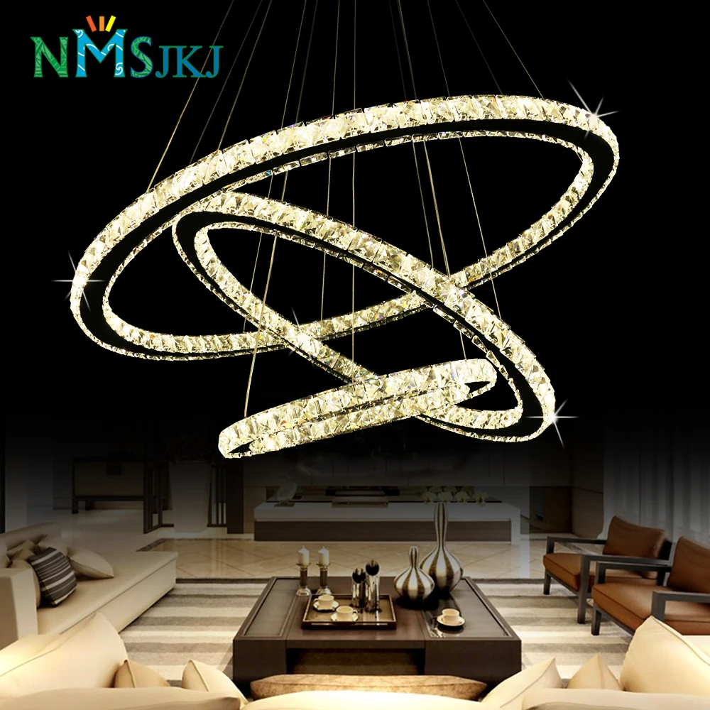 

Modern Art Ring Free Creative Chandelier for Restaurant Bedroom Lighting