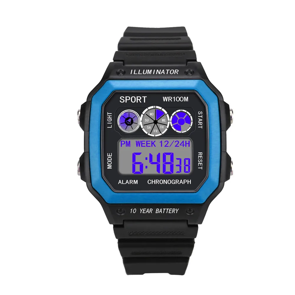 Роскошные Мужские аналоговые цифровые военные армейские спортивные наручные часы, светодиодный, водонепроницаемые,, Топ бренд, нарядные часы, часы reloj mujer