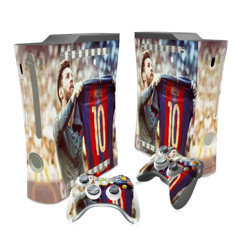 

Best Sale Vinyl Decal Cover for Xbox 360 Fat Skin Stickers of Both Controllers and Console #TN-XB 360-0035 TN-XB360-5173