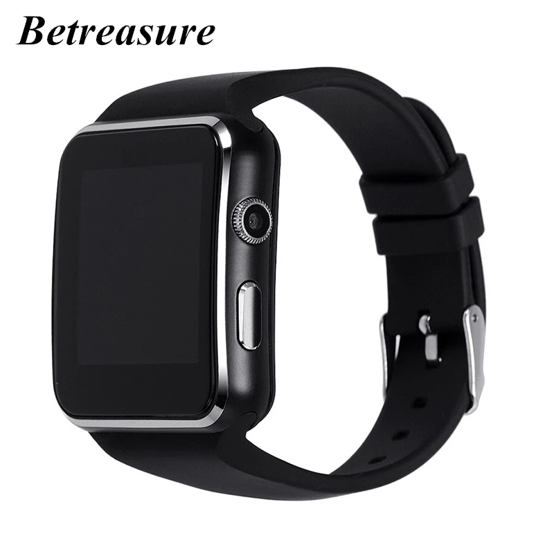 

Betreasure X6 Curved Screen Smart Watch Bluetooth Camera Support SIM TF Card SmartWatch For Android iOS Smartphone PK A1 GT08