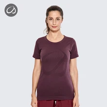 Женские Бесшовные Топы CRZ YOGA с коротким рукавом для тренировок, бега, спорта, отдыха, футболки