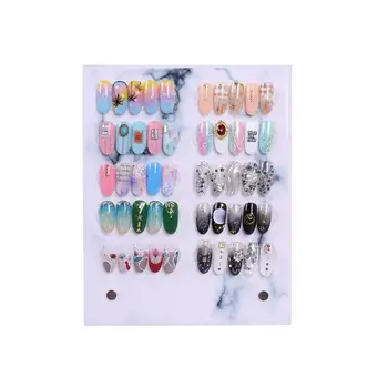 

1 Pcs Nail Art Manicure Display Board Marble Three Dimensional Magnet Adsorption Detachable Colour Atla Display Stand