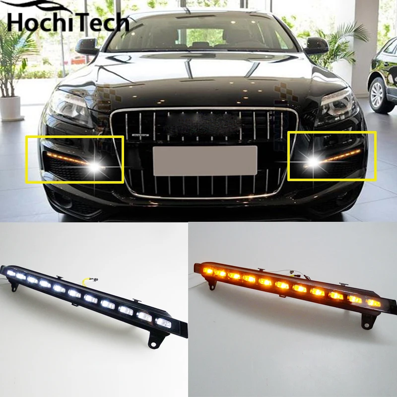 led drl daytime running light daytime driving /running light, led fog lamp for Audi Q7 2006-2009 with yellow turn signals led drl daytime running light daytime driving /running light, led fog lamp for Audi Q7 2006-2009 with yellow turn signals