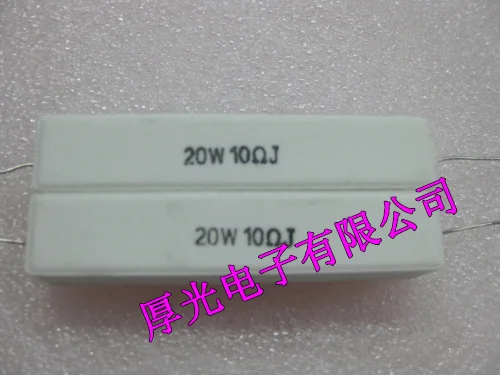 

Horizontal cement resistor RX27-1 20 w10rj 20 w r 10 ohms 5% 10 PCS