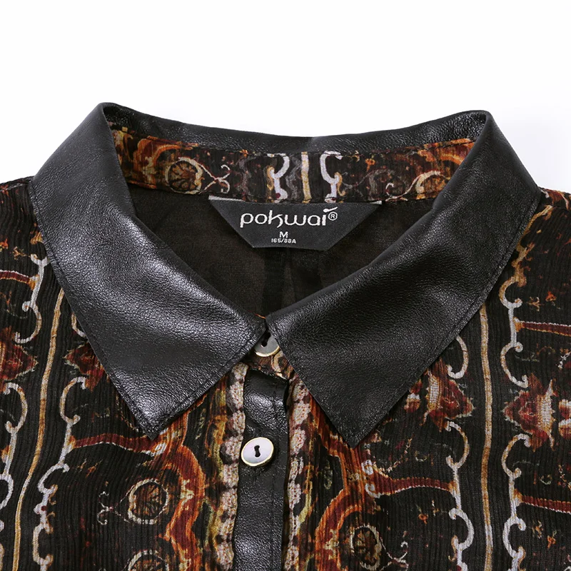 Grand Robe Mot Impression Un Pokwai L'automne Soie De Féminine 2018 Début Manches À Nouveau Longues Couture Mode Multi gwvXOqvf5