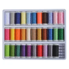 32 Brother Colors Machine Embroidery Thread with stabilizer 10 yards For Janome Babylock Pfaff etc machines