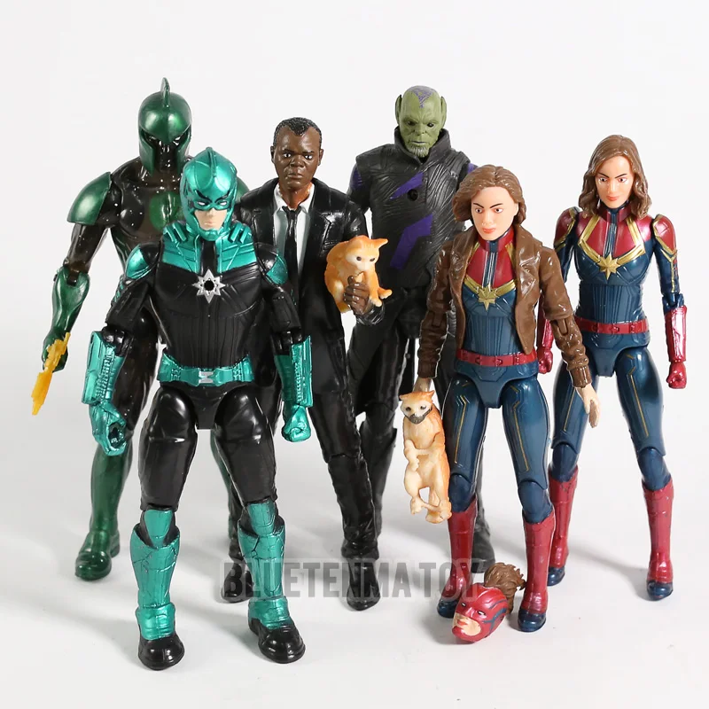 

Marvel Captain Marvel Legends Nick Fury Yon-Rogg Kree Talos Skrull loose Figure Collection Kids toys