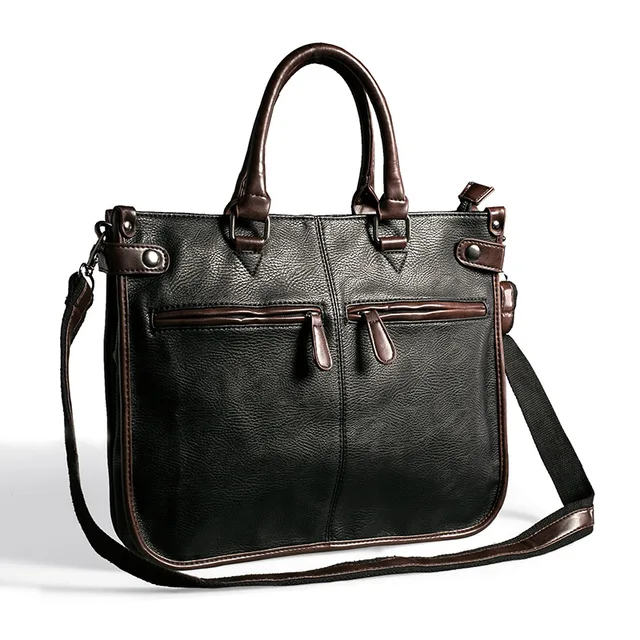 Us 31 79 Leather Briefcase Computer Bag Casual Business Mens Messenger Vintage Men S Shoulder Luxury Handbags Designer In Crossbody