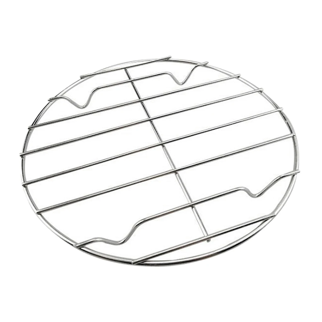 Set of 2 Heat Resistance Steel Wire BBQ Grate Grids Cooking Meshes,25cm,for Baking Pan, Oven Safe, Roasting, Drying, Grilling