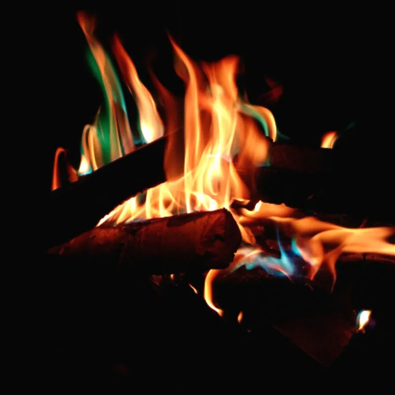 

Mystical Fire Magic Tricks Bonfire Camp Fire Having Luster Flames Powder Sachet Pyrotechnics Fireplace Pit Patio Color Toy