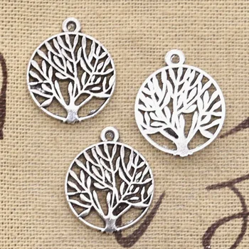 

15pcs Charms Peace Tree 21x18mm Antique Bronze Silver Color Pendants Making DIY Handmade Tibetan Bronze Silver Color Jewelry