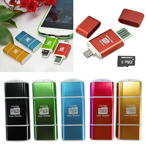 2 в 1 Мини Micro USB SD SDXC SDHC TF OTG картридер адаптер для samsung S3 S4 | Компьютеры и офис
