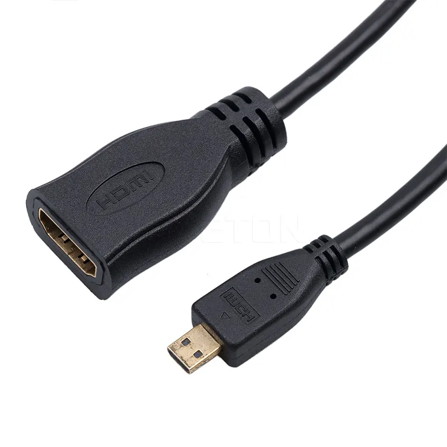 6 дюймов 6 ''Micro HDMI Тип D штекер HDMI тип A Женский Кабель-адаптер 15 см