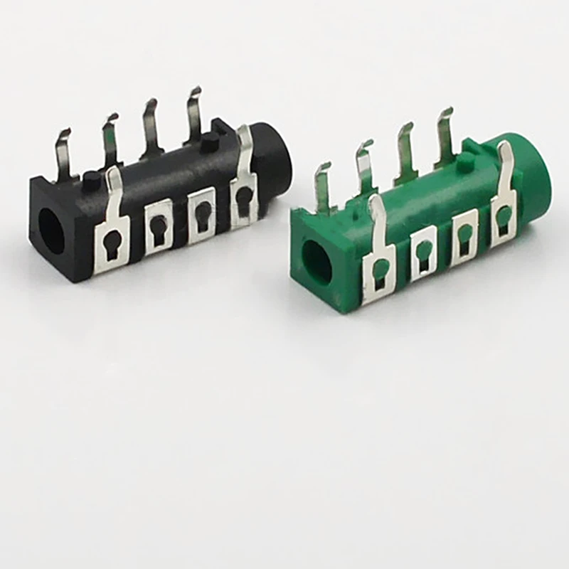 30pcs 3 5mm Jack Headphone Connector Audio Socket Plug DIP Six Feet PJ 313B 3 5mm Headphone Adapter