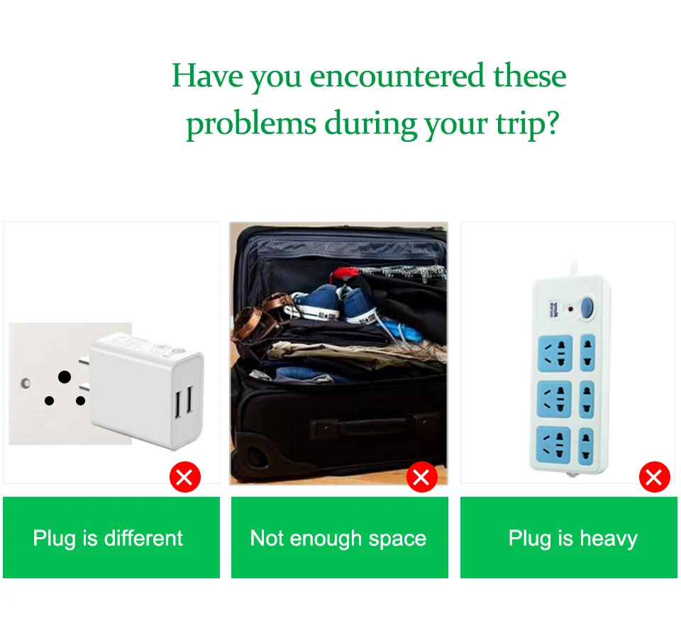 1PC White Converter AU UK US EU To Large South Africa Plug AC Power Outlet Adapter Socket Nepal India Sri Lanka Travel Adaptor (2)