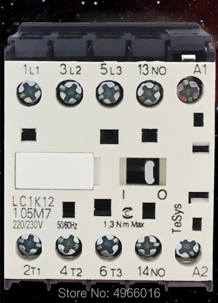 Контактор с припоем ноги LC1K12105M7 B7 AC24V 220 V DJ оборудование аксессуары