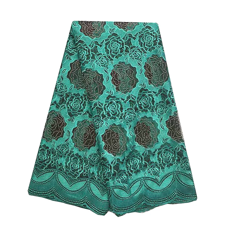 African latest net lace fabrics high quality 2018