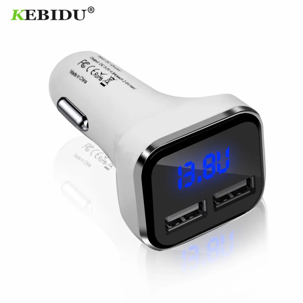 KEBIDU мотоцикл автомобиль USB зарядное устройство гнездо вольтметр прикуриватель