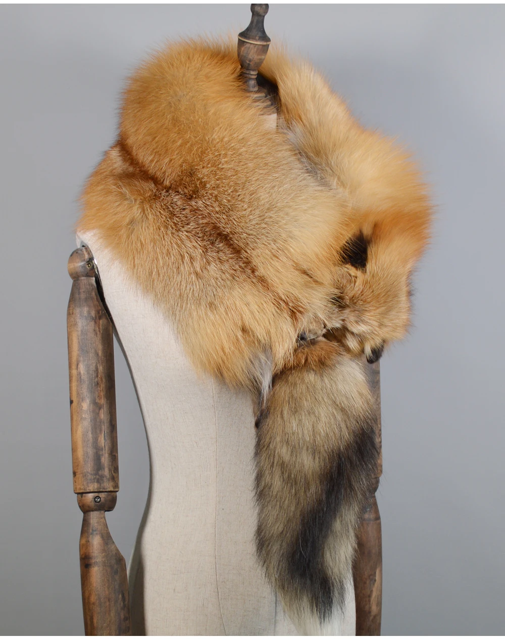 Вечерние Роскошные Брендовые женские зимние шарфы с натуральным лисьим мехом, натуральный цельный меховой воротник из лисьего меха, теплый мягкий шарф из натурального Лисьего меха