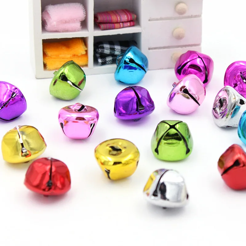 

10PCS/Lot Christmas Bells Iron Loose Beads Jingle Bells Christmas Decoration Pendants DIY Manual accessories