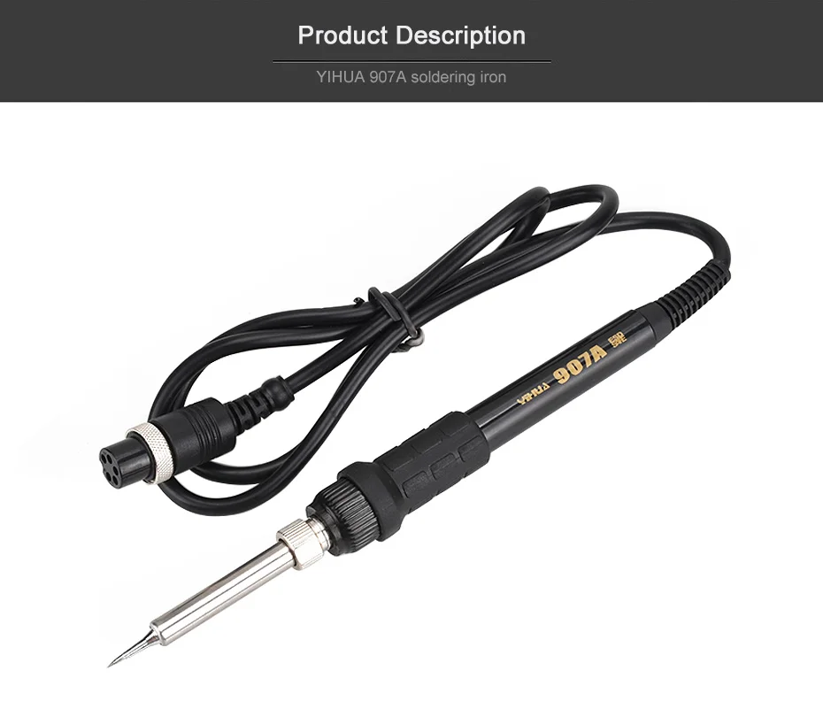 YIHUA 907A Soldering Iron Handle 50W Universal 936 Soldering Station Electric iron 5 Holes Interface High Quality Welding Tools ac 225 arc welder