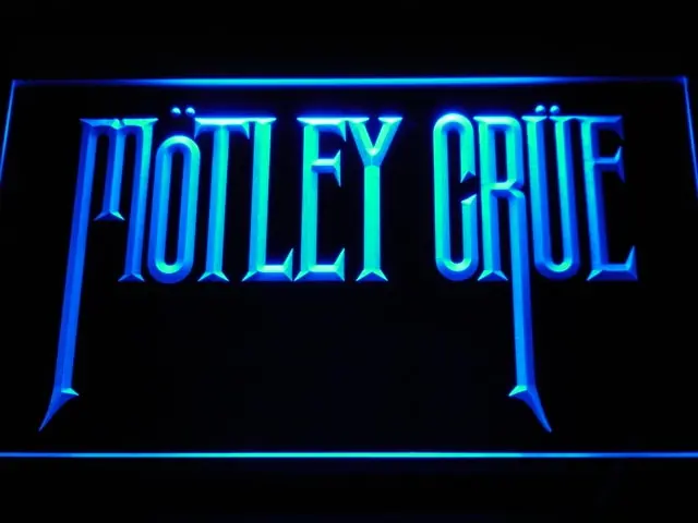 

c112 Motley Crue Band Rock Bar LED Neon Sign with On/Off Switch 20+ Colors 5 Sizes to choose
