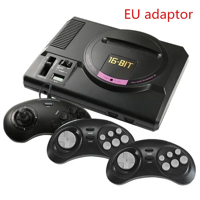 Белый GTIPPOR 16BIT HD MEGA DRIVE MD1 ТВ Видео игровая консоль с HDMI AV выход 2,4G беспроводной контроллер - Цвет: Белый