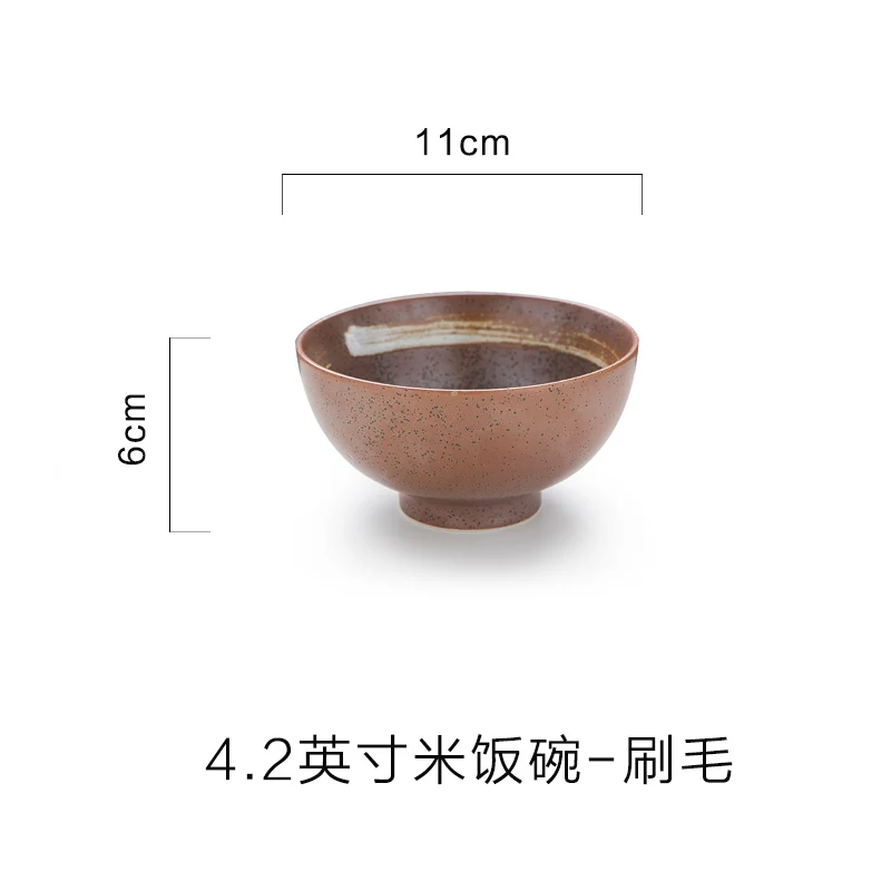 Японский стиль керамическая посуда ужин риса чаша лапши быстрого приготовления салатник одноразовые лапши суп миска столовая посуда - Цвет: Rice bowl
