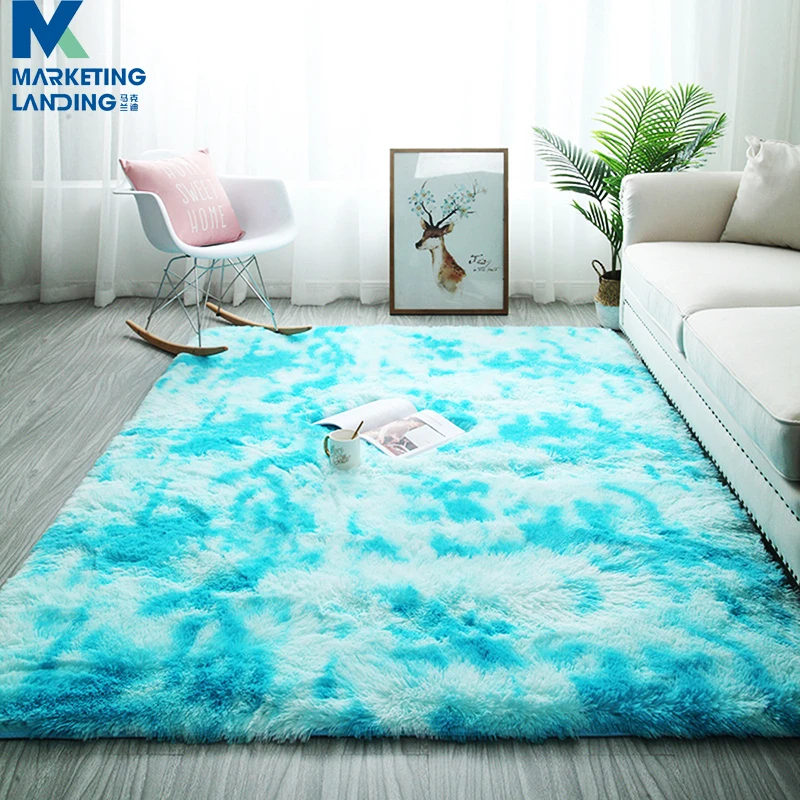 

Light Blue Plush Carpets For Living Room Soft Fluffy Rug Home Decor Shaggy Carpet Bedroom Sofa Table Floor Mat Cloakroom rugs