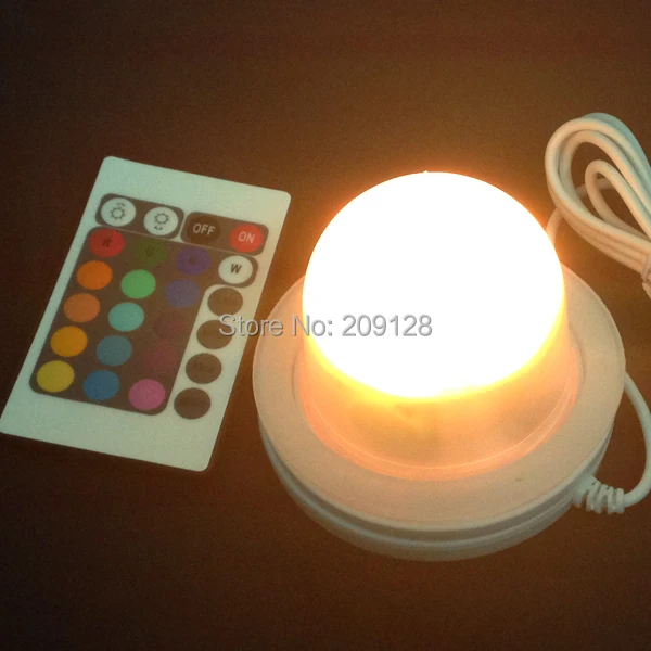 

85mm Free Shipping Remote control 16 colors Led light battery system