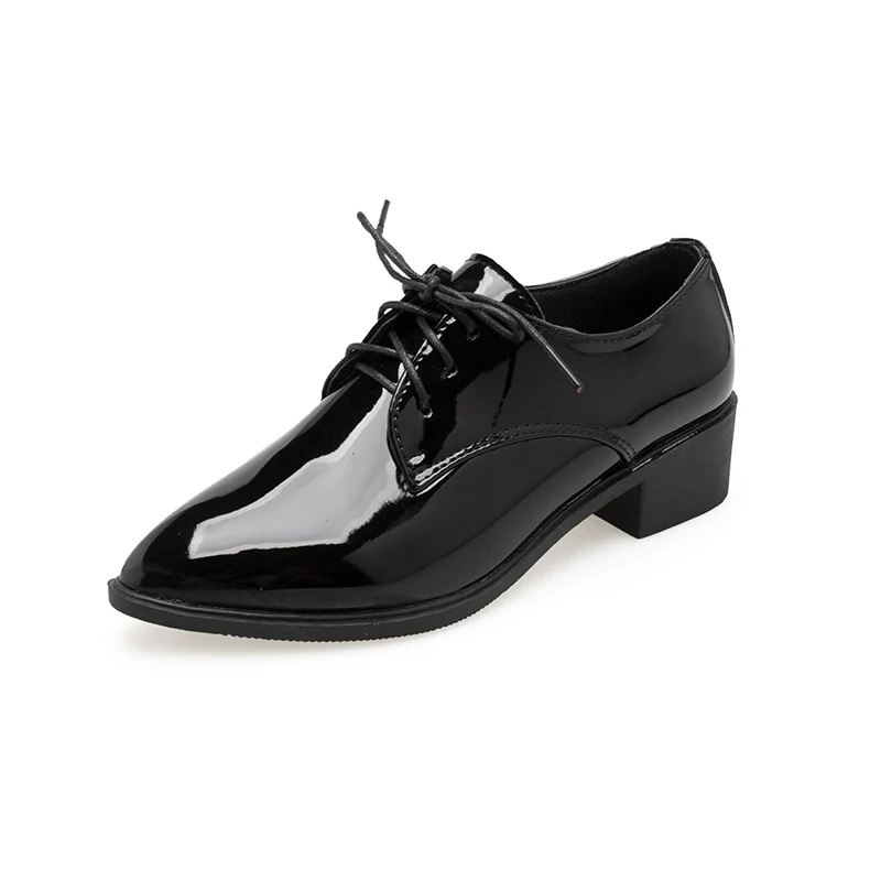 Details about / Mens Patent Leather Dress Shoes Block Heel Formal Business Casual British Style