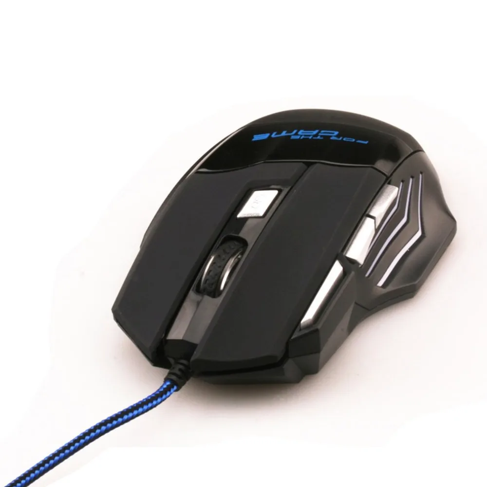Профессиональная Проводная игровая мышь 7 кнопок 2500 точек/дюйм светодиодный оптический USB компьютерная мышь геймерские мыши игровая мышь