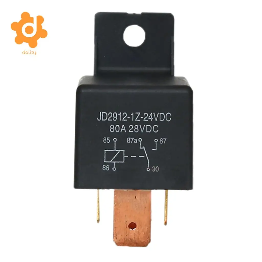 2 шт. JD2912 1Z 24VDC автомобиля DC28V 80A 5Pin переключатель Однополюсное двухпозиционное