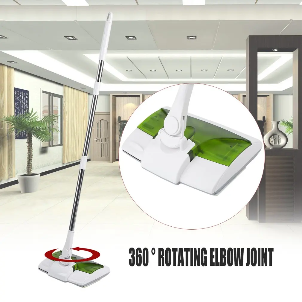 

2 In 1 Wireless Hand Pushing Type Dust Collecting Sweeping Machine Swivel Sweeper Cordless Stick Vacuum Cleaner Home Helper
