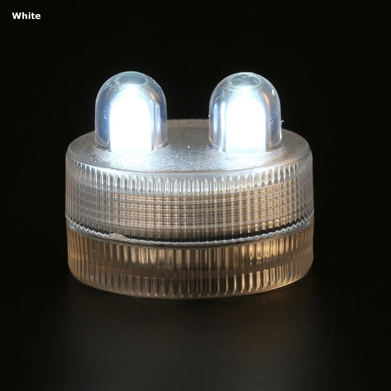 Waterproof double-head LED candle light flameless CR2032 battery powered for wedding Christmas party home decoration   (16)