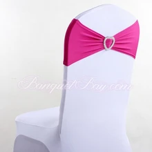 Фуксия или ярко-розовый цвет лайкра спандекс стул полоса \ стул створки