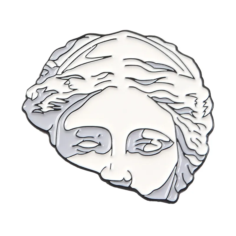 Статуя булавка скульптура Эмаль Булавка греческие статуи угол лацкан булавка Badgess для одежды сумки рюкзаки броши для мужчин и женщин - Окраска металла: style7