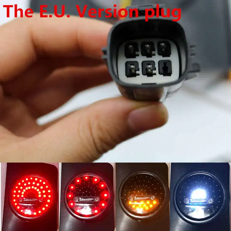  JK JKU LED Round Tail Light Running Brake Light Turn Signal Reverse Light For Jeep Wrangler Unlimit - 32841030926