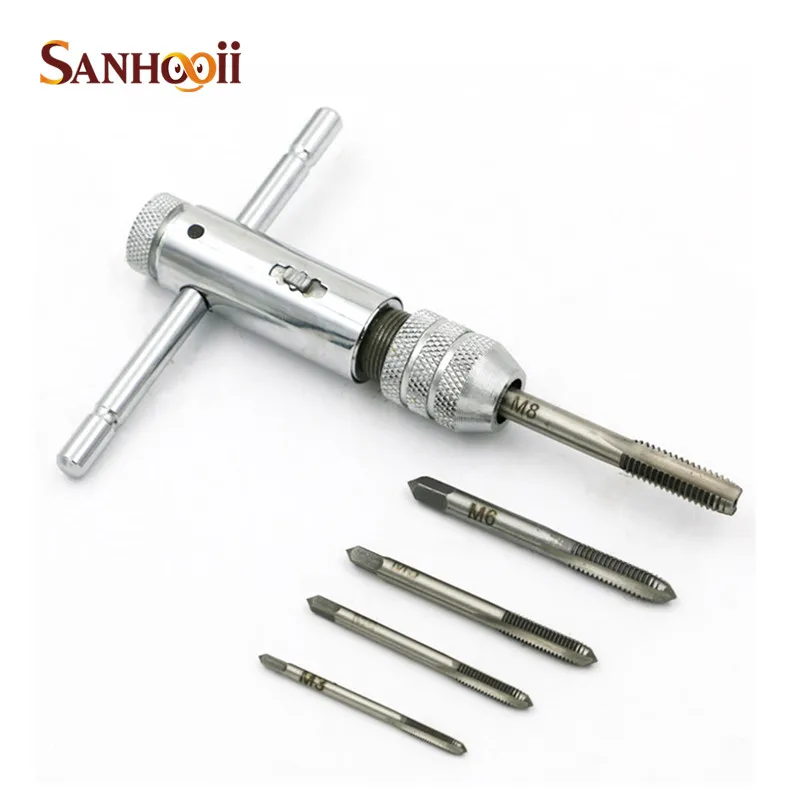 

Mini Steel Ratchet Wrench with Tap M3-M8 DIY Hand tools Accessory Tap Wrench