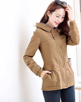 

Genuine 2020 new spring little short paragraph ms. slim was thin windbreaker female coat spring and autumn short jacket female