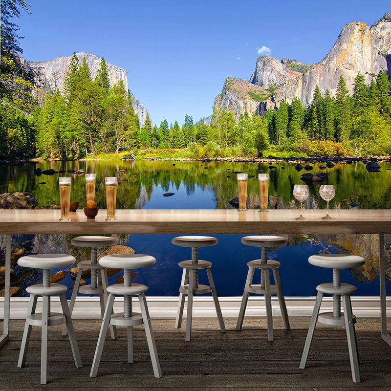 HD Lake Landscape натуральные обои для гостиной столовой интерьера удобный декор 3D