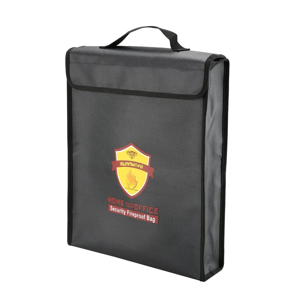 

RC Battery Fireproof Safe Bag Explosion-proof Folder Security Fireproof Waterproof Bag Storage Home Office Document File Guard