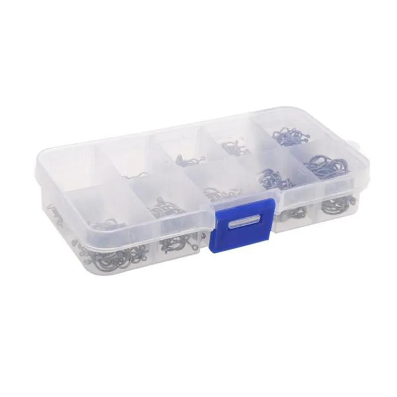 Fishhooks 500pcs Small Size Black Freshwater Fishhook with Plastic Box Fishing Acessorios Fishing Hooks Set#5S14 (4)