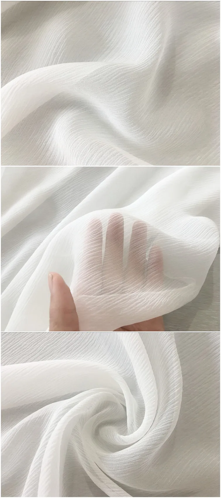 1 метр морщинка шелк ткань для пошива 8 momme чистый шелк тутового шелкопряда ткань Тюлевая ткань telas тонкая и просвечивает, вечерняя юбка