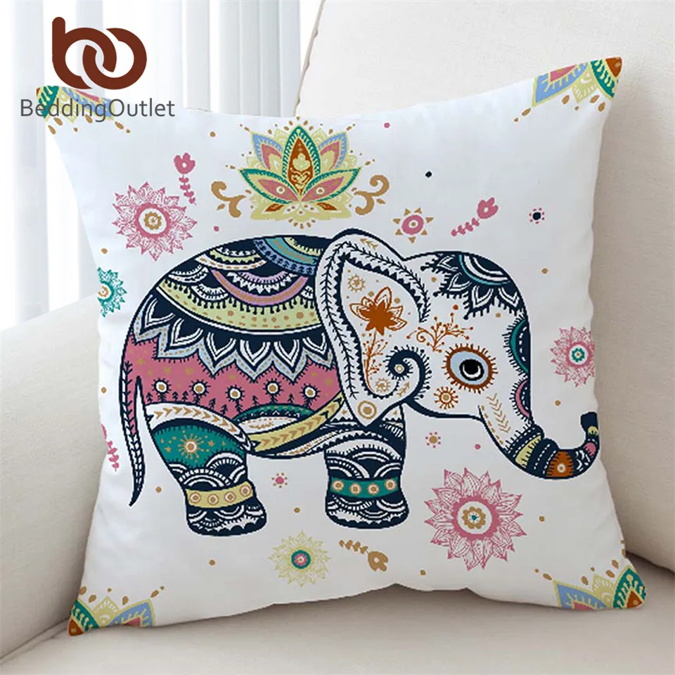 elephant pillow cover