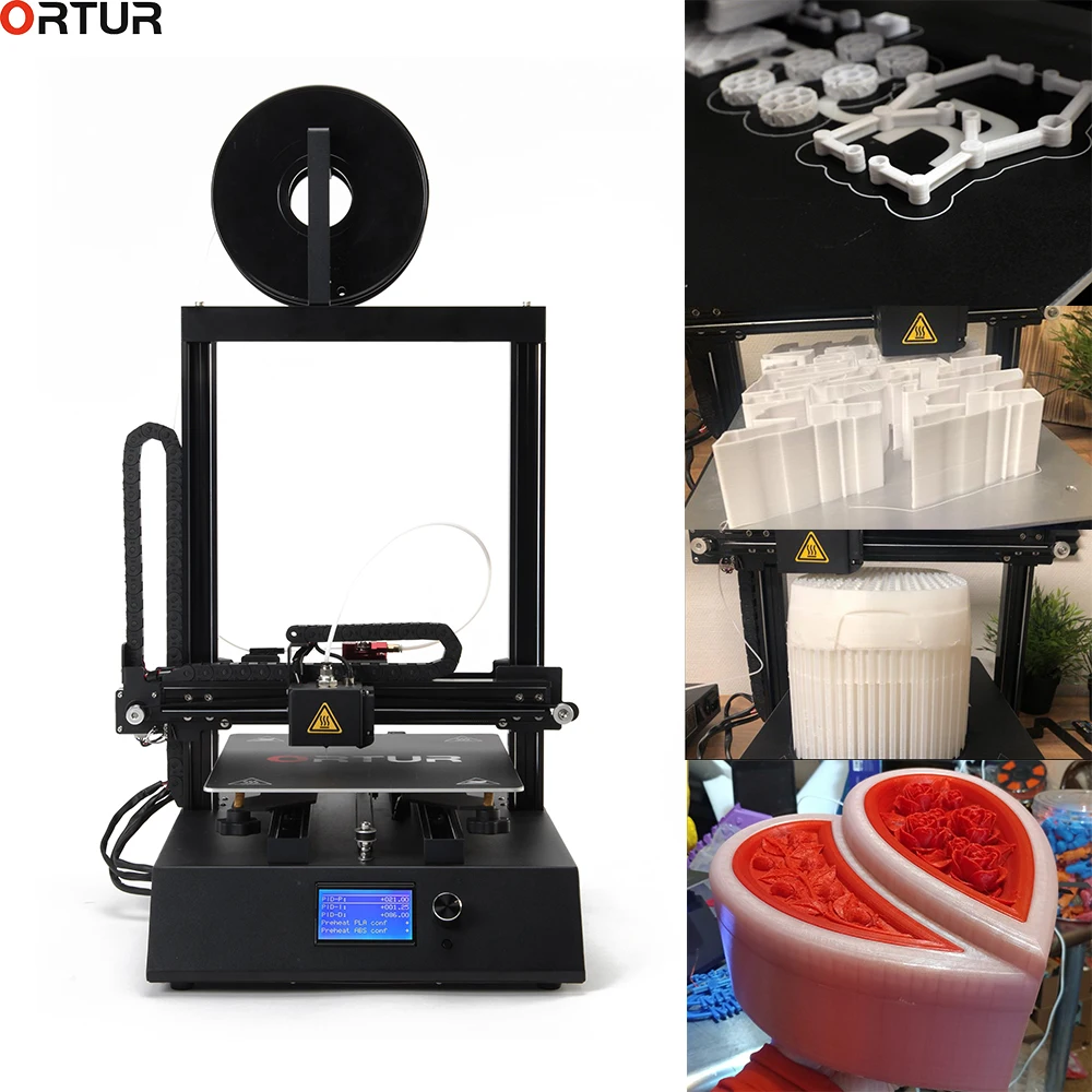 

2019 Original 260*310*305MM Big Size Ortur Factory FDM Desktop 3D Printer Machines With Auto Leveling Power Resume Free Shipping