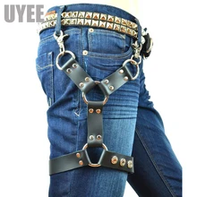 UYEE искусственная кожа подвязки хараджуку Связывание тела унисекс, нижнее белье ремни сексуальные Наплечные ремни ремень женский эротический жгут LP-042