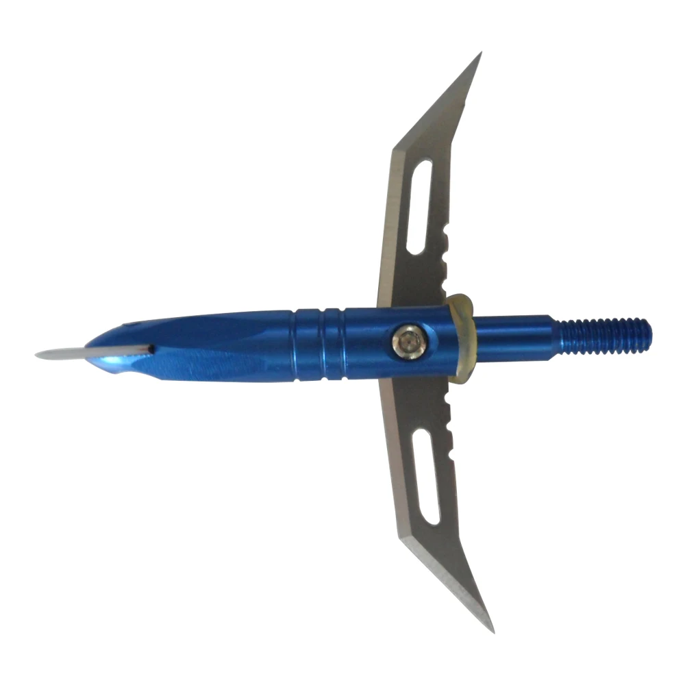 

Archery Hunting Wizard Broadheads Arrowheads 100 Grain 2 Expandable Blades Arrow Point for Compound Recurve Bow Crossbow