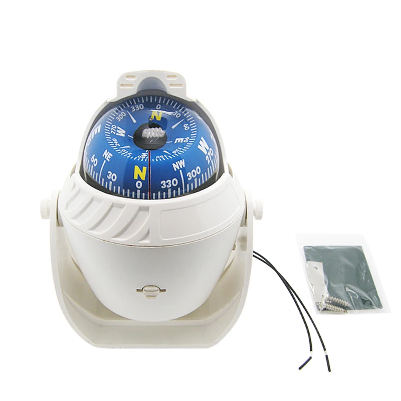 ABS High Precision LED Light Electronic Vehicle Car Compass Navigation