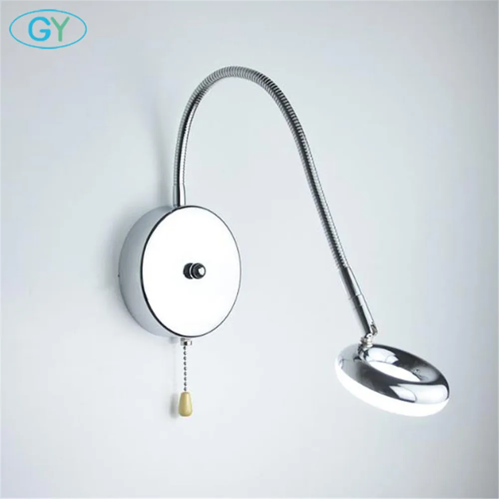 Светодиодная настенная лампа с выключателем на цепочке 5 Вт длина 35 см|led wall lamp|wall